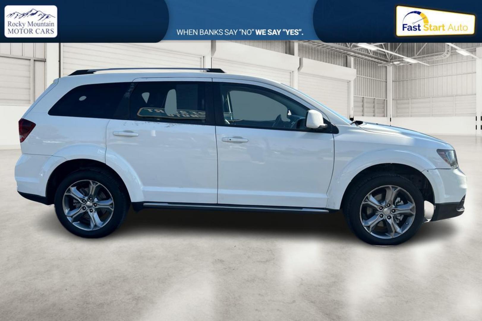 2017 White Dodge Journey Crossroad Plus FWD (3C4PDCGG5HT) with an 3.6L V6 DOHC 24V engine, 4A transmission, located at 767 S State Road, Pleasant Grove, UT, 84062, (801) 785-1058, 40.354839, -111.736687 - Photo#1