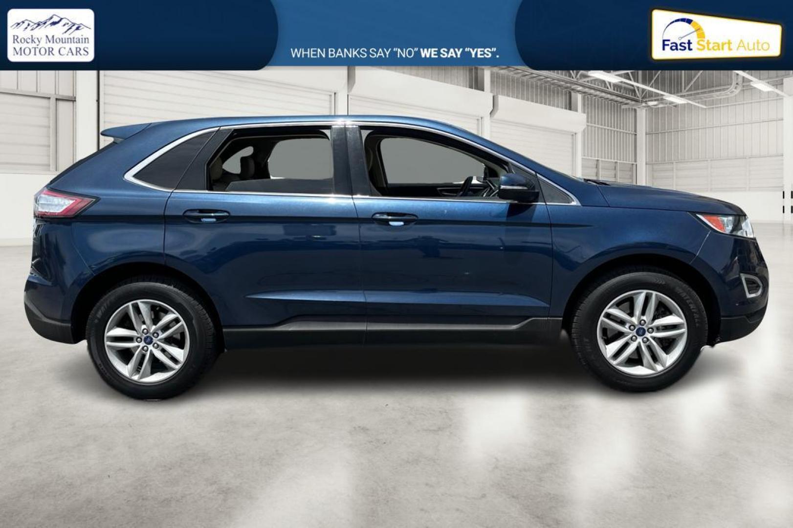 2017 Blue Ford Edge SEL AWD (2FMPK4J94HB) with an 2.0L L4 DOHC 16V engine, 6A transmission, located at 344 S Washington Blvd, Ogden, UT, 84404, (801) 399-1799, 41.255482, -111.970848 - Photo#1