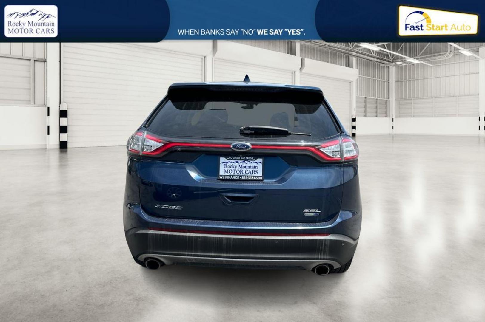 2017 Blue Ford Edge SEL AWD (2FMPK4J94HB) with an 2.0L L4 DOHC 16V engine, 6A transmission, located at 344 S Washington Blvd, Ogden, UT, 84404, (801) 399-1799, 41.255482, -111.970848 - Photo#3