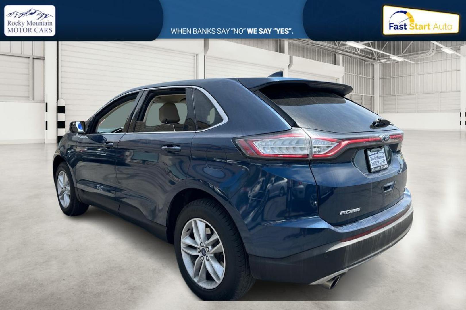 2017 Blue Ford Edge SEL AWD (2FMPK4J94HB) with an 2.0L L4 DOHC 16V engine, 6A transmission, located at 344 S Washington Blvd, Ogden, UT, 84404, (801) 399-1799, 41.255482, -111.970848 - Photo#4