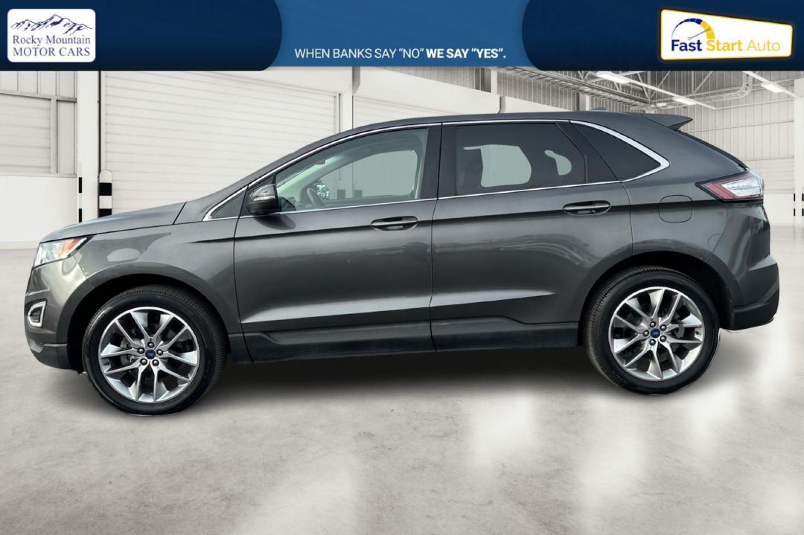 2017 Gray Ford Edge Titanium (2FMPK3K95HB) with an 2.0L L4 DOHC 16V engine, 6A transmission, located at 7755 State Street, Midvale, UT, 84047, (801) 753-9063, 40.610329, -111.892159 - Photo#6