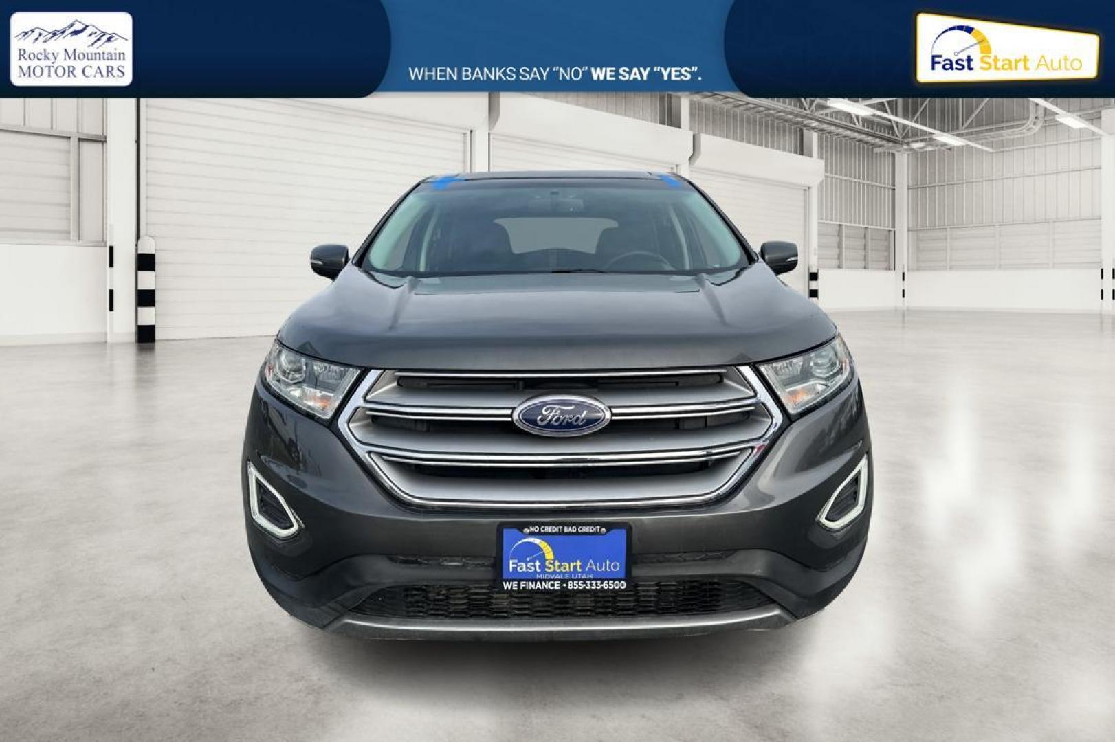 2017 Gray Ford Edge Titanium (2FMPK3K95HB) with an 2.0L L4 DOHC 16V engine, 6A transmission, located at 7755 State Street, Midvale, UT, 84047, (801) 753-9063, 40.610329, -111.892159 - Photo#9