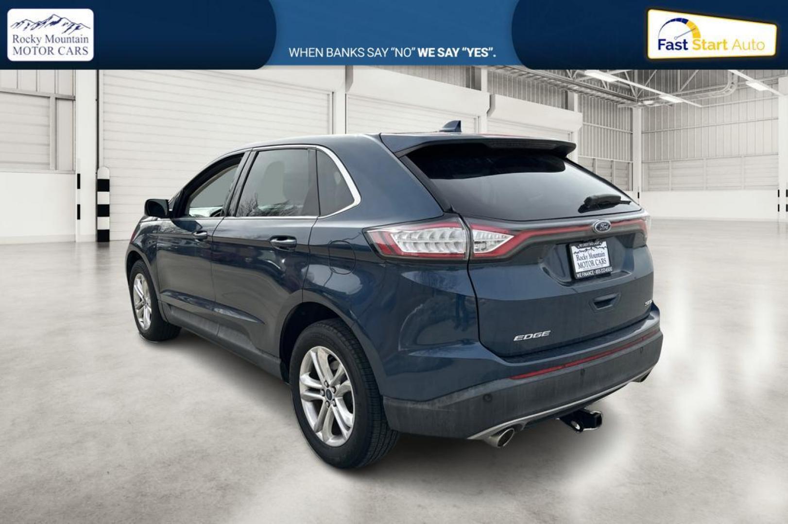 2017 Blue Ford Edge SEL FWD (2FMPK3J87HB) with an 3.5L V6 DOHC 24V engine, 6A transmission, located at 767 S State Road, Pleasant Grove, UT, 84062, (801) 785-1058, 40.354839, -111.736687 - Photo#5