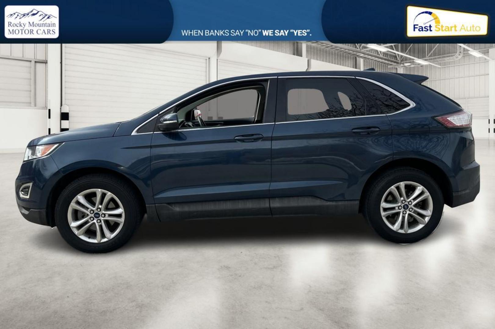 2017 Blue Ford Edge SEL FWD (2FMPK3J87HB) with an 3.5L V6 DOHC 24V engine, 6A transmission, located at 767 S State Road, Pleasant Grove, UT, 84062, (801) 785-1058, 40.354839, -111.736687 - Photo#6