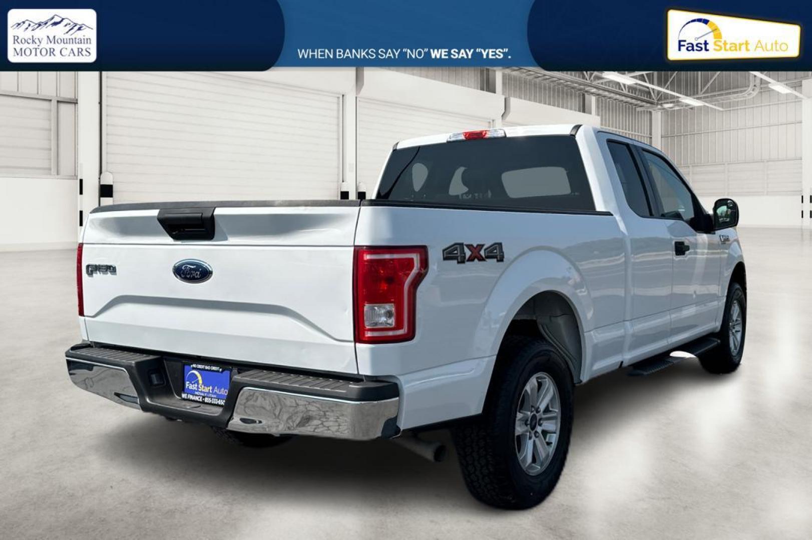 2017 White Ford F-150 Lariat SuperCab 8-ft. 4WD (1FTFX1EFXHF) with an 5.0L V8 engine, 6A transmission, located at 7755 State Street, Midvale, UT, 84047, (801) 753-9063, 40.610329, -111.892159 - Photo#2