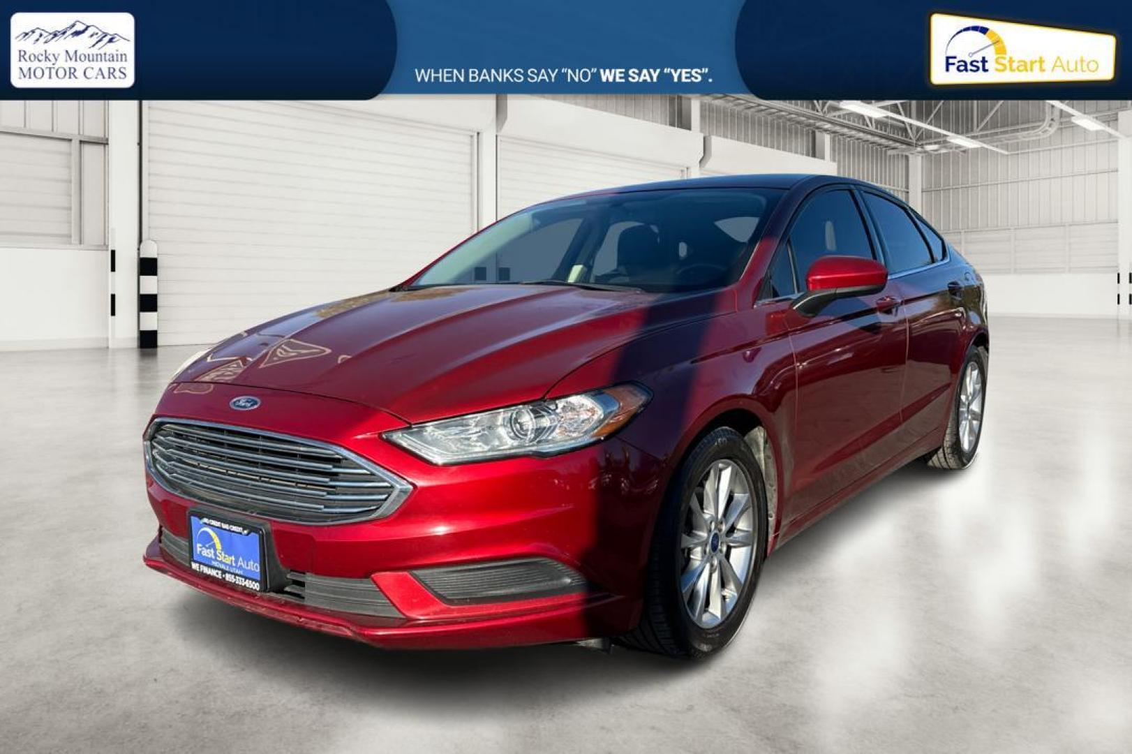 2017 Red Ford Fusion SE (3FA6P0H79HR) with an 2.5L L4 DOHC 16V engine, 6A transmission, located at 7755 State Street, Midvale, UT, 84047, (801) 753-9063, 40.610329, -111.892159 - Photo#8