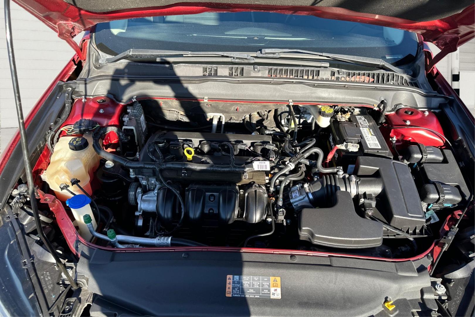 2017 Red Ford Fusion SE (3FA6P0H79HR) with an 2.5L L4 DOHC 16V engine, 6A transmission, located at 7755 State Street, Midvale, UT, 84047, (801) 753-9063, 40.610329, -111.892159 - Photo#10