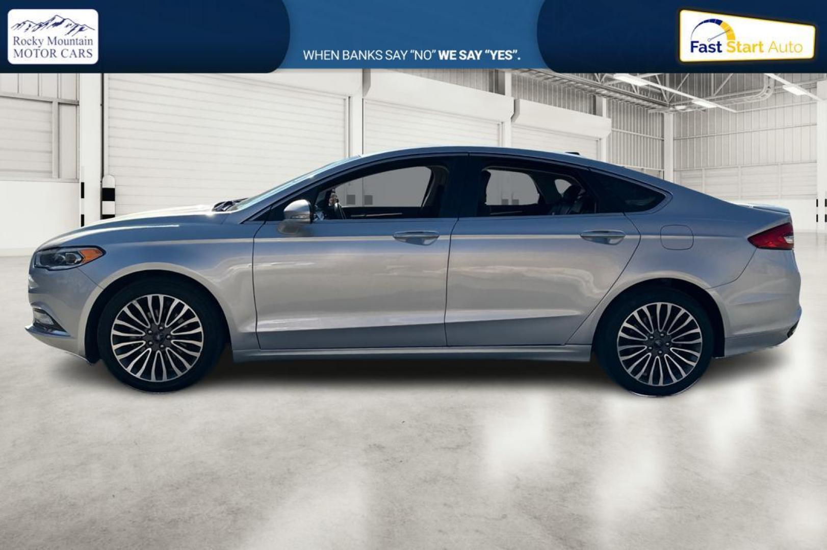 2017 Silver Ford Fusion Titanium (3FA6P0K93HR) with an 2.0L L4 DOHC 16V engine, 6A transmission, located at 7755 State Street, Midvale, UT, 84047, (801) 753-9063, 40.610329, -111.892159 - Photo#6