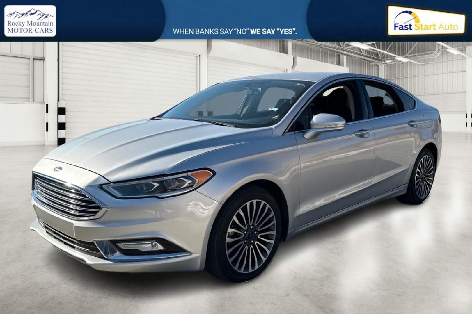 2017 Silver Ford Fusion Titanium (3FA6P0K93HR) with an 2.0L L4 DOHC 16V engine, 6A transmission, located at 7755 State Street, Midvale, UT, 84047, (801) 753-9063, 40.610329, -111.892159 - Photo#8