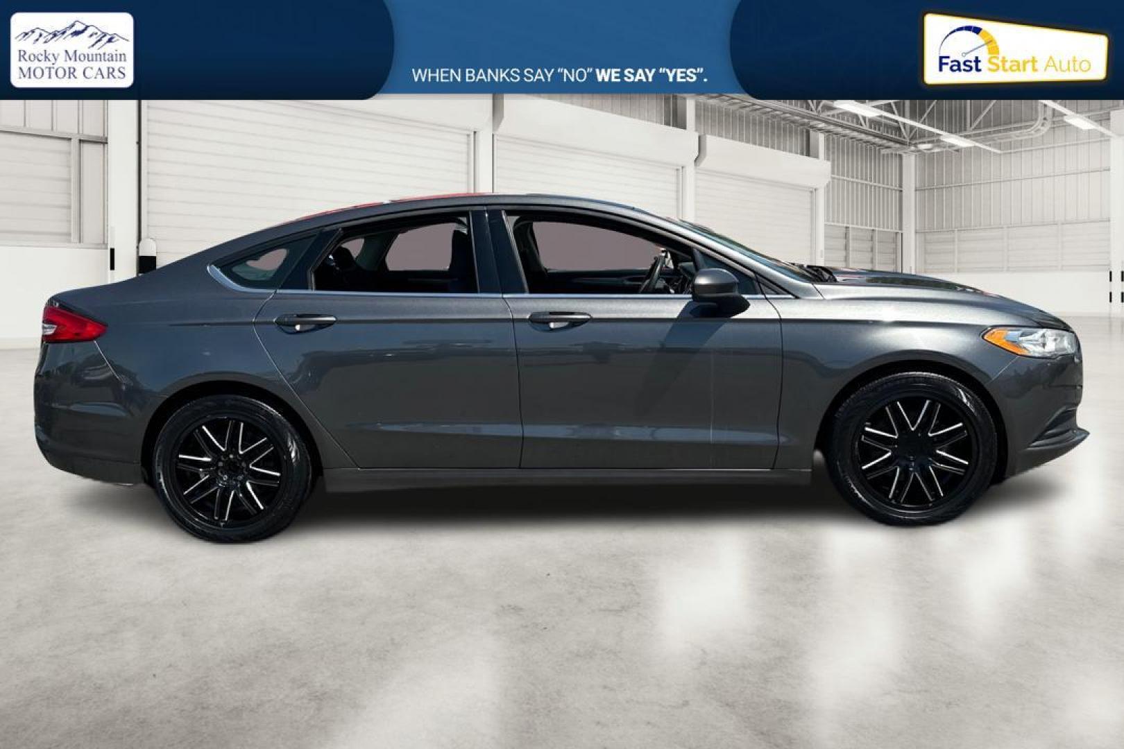 2017 Gray Ford Fusion SE (3FA6P0H76HR) with an 2.5L L4 DOHC 16V engine, 6A transmission, located at 7755 State Street, Midvale, UT, 84047, (801) 753-9063, 40.610329, -111.892159 - Photo#1