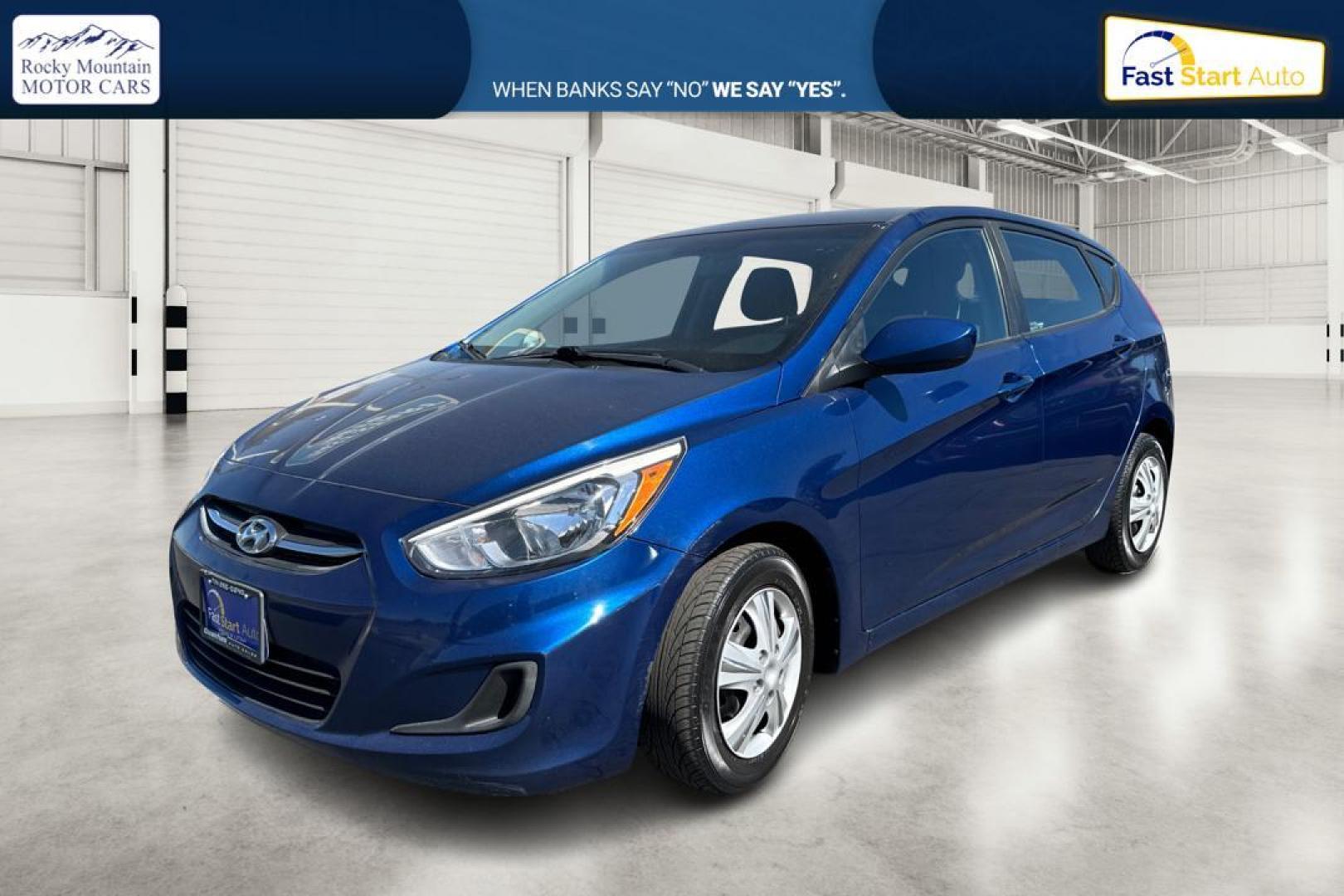 2017 Blue Hyundai Accent SE 5-Door 6A (KMHCT5AE5HU) with an 1.6L L4 DOHC 16V engine, 6A transmission, located at 344 S Washington Blvd, Ogden, UT, 84404, (801) 399-1799, 41.255482, -111.970848 - Photo#8