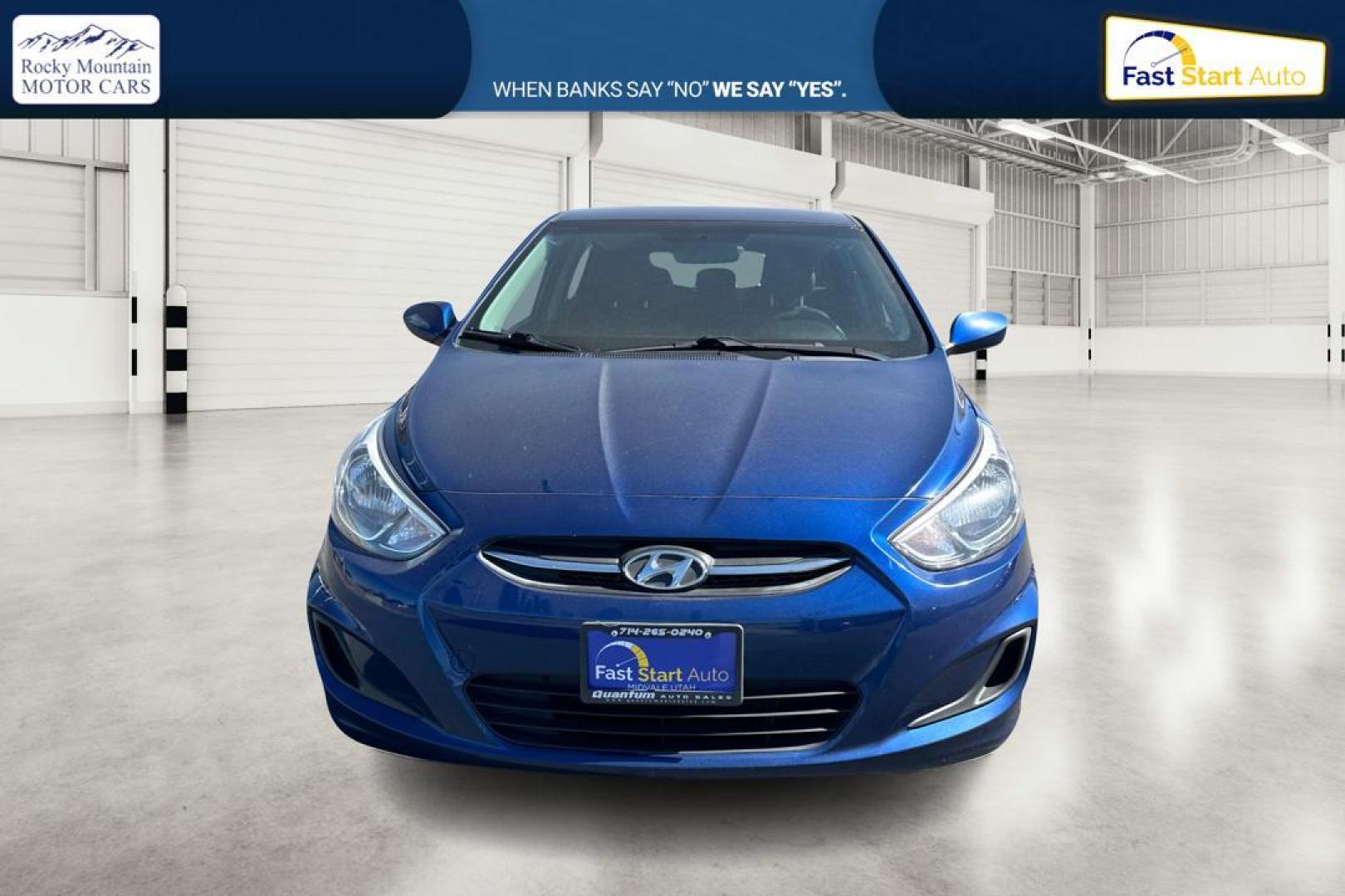 2017 Blue Hyundai Accent SE 5-Door 6A (KMHCT5AE5HU) with an 1.6L L4 DOHC 16V engine, 6A transmission, located at 344 S Washington Blvd, Ogden, UT, 84404, (801) 399-1799, 41.255482, -111.970848 - Photo#9