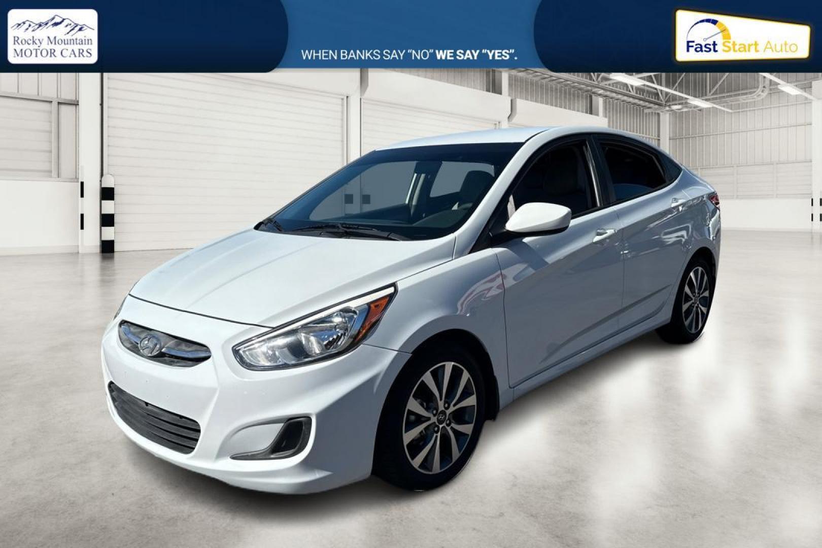 2017 White Hyundai Accent SE 4-Door 6M (KMHCT4AE6HU) with an 1.6L L4 DOHC 16V engine, 6M transmission, located at 767 S State Road, Pleasant Grove, UT, 84062, (801) 785-1058, 40.354839, -111.736687 - Photo#8