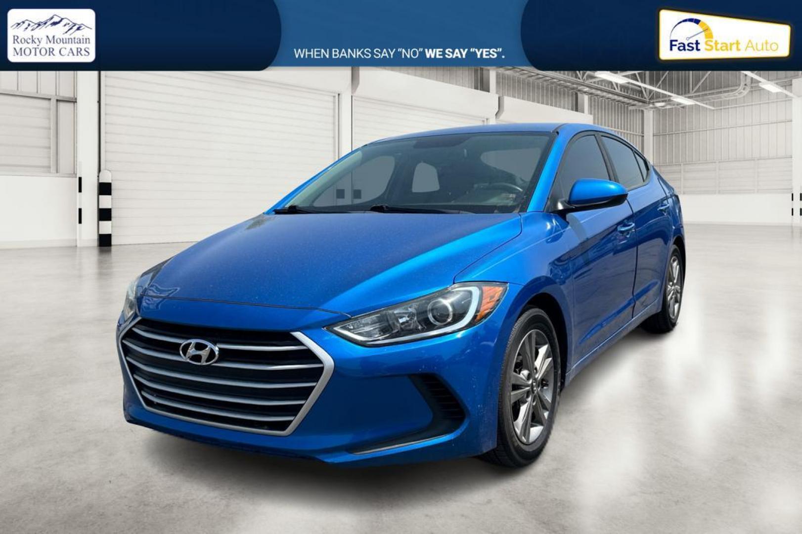 2017 Blue Hyundai Elantra Limited (5NPD84LF4HH) with an 1.8L L4 DOHC 16V engine, 6A transmission, located at 7755 State Street, Midvale, UT, 84047, (801) 753-9063, 40.610329, -111.892159 - Photo#6