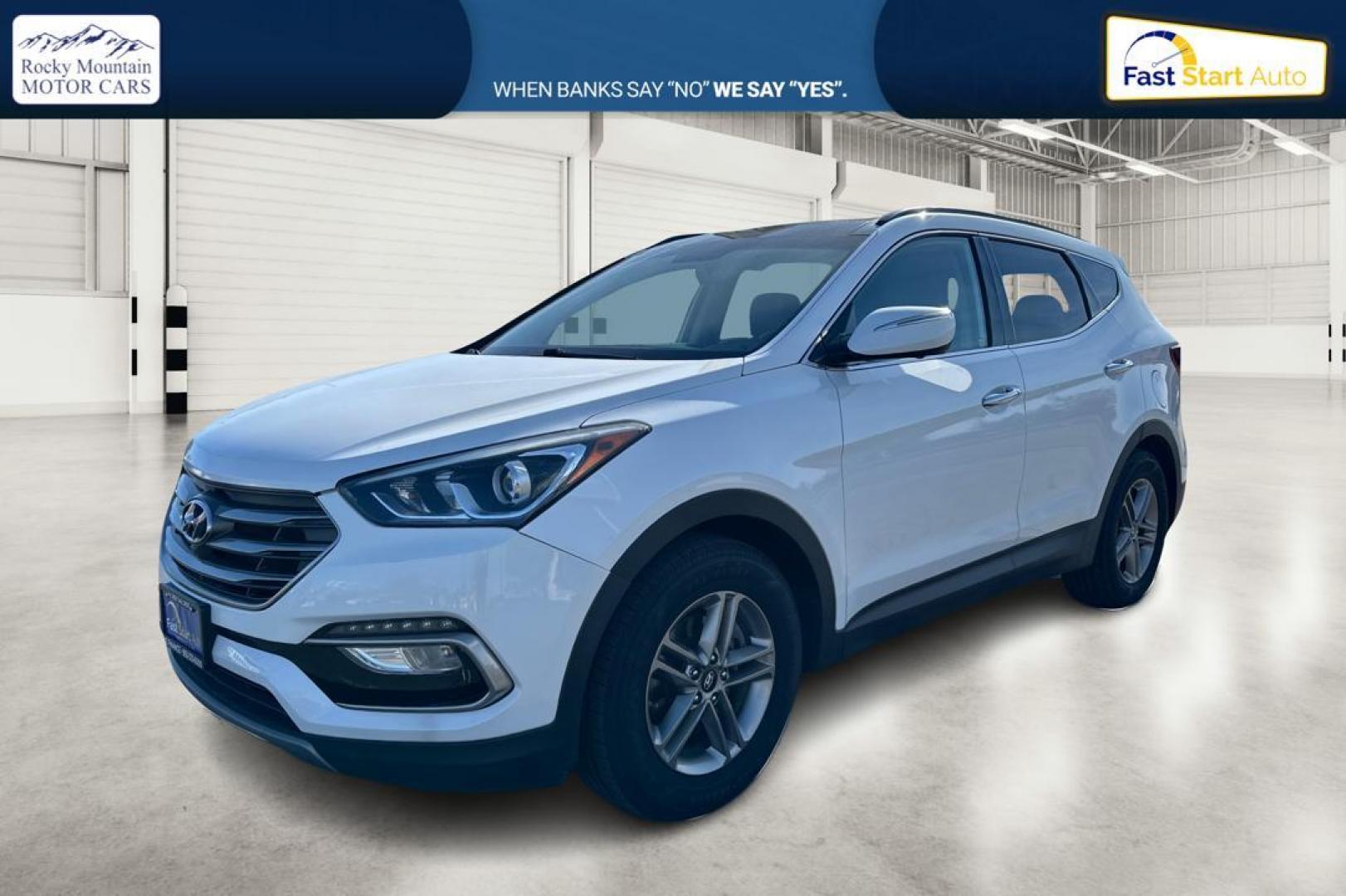 2017 White Hyundai Santa Fe Sport 2.4 FWD (5NMZU3LB2HH) with an 2.4L L4 DOHC 16V engine, 6A transmission, located at 7755 State Street, Midvale, UT, 84047, (801) 753-9063, 40.610329, -111.892159 - Photo#8