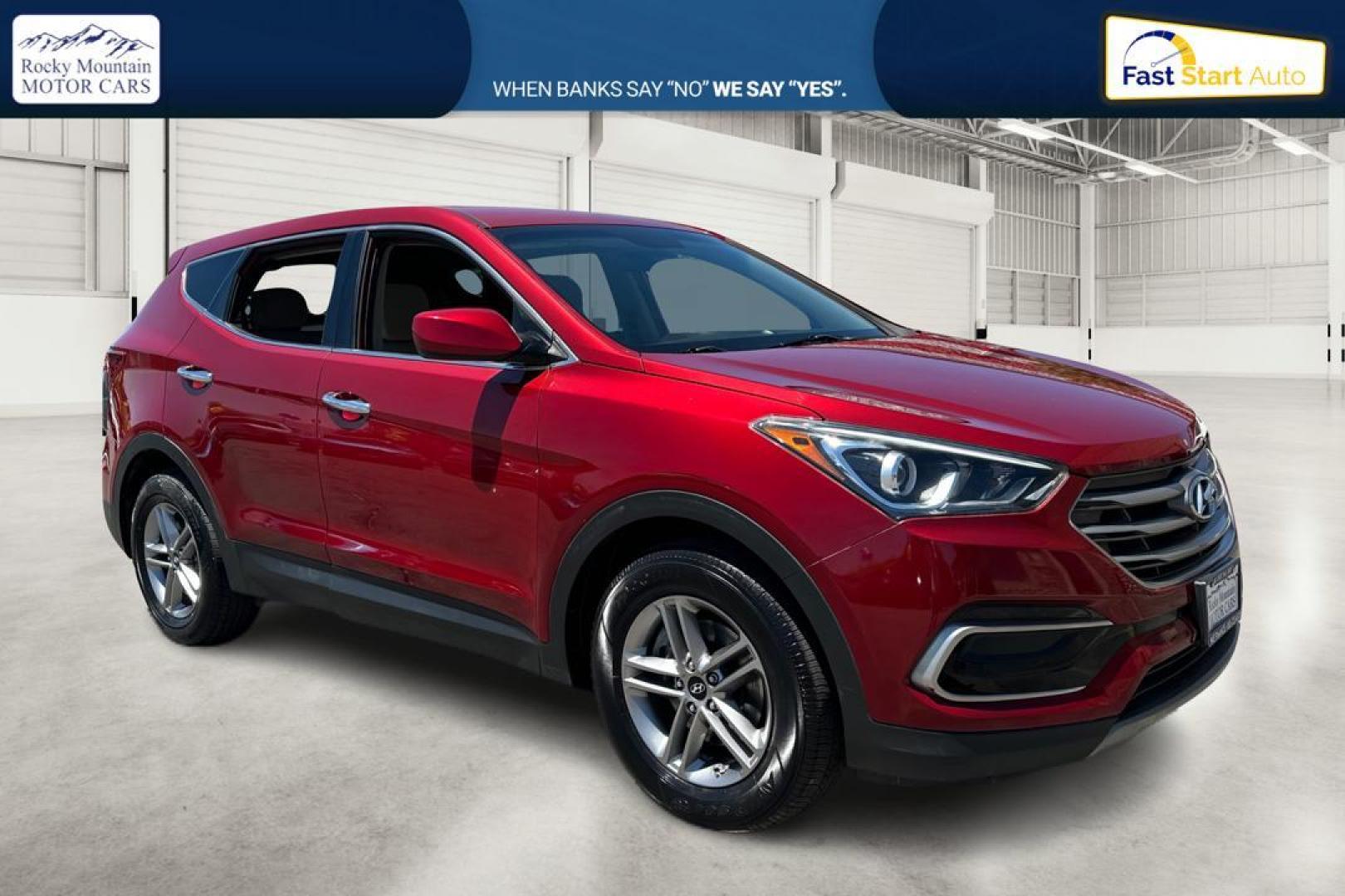 2017 Red Hyundai Santa Fe Sport 2.4 AWD (5XYZTDLB5HG) with an 2.4L L4 DOHC 16V engine, 6A transmission, located at 767 S State Road, Pleasant Grove, UT, 84062, (801) 785-1058, 40.354839, -111.736687 - Photo#0