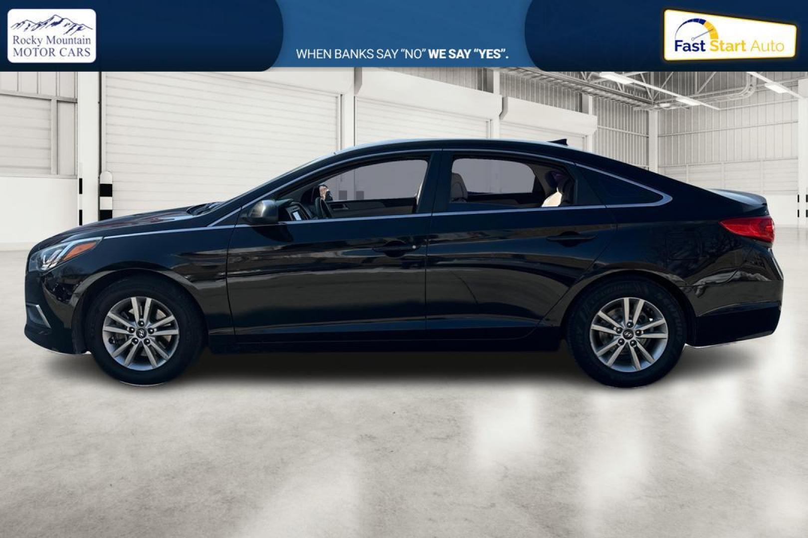 2017 Black Hyundai Sonata SE (5NPE24AF7HH) with an 2.4L L4 DOHC 16V engine, 7A transmission, located at 767 S State Road, Pleasant Grove, UT, 84062, (801) 785-1058, 40.354839, -111.736687 - Photo#6