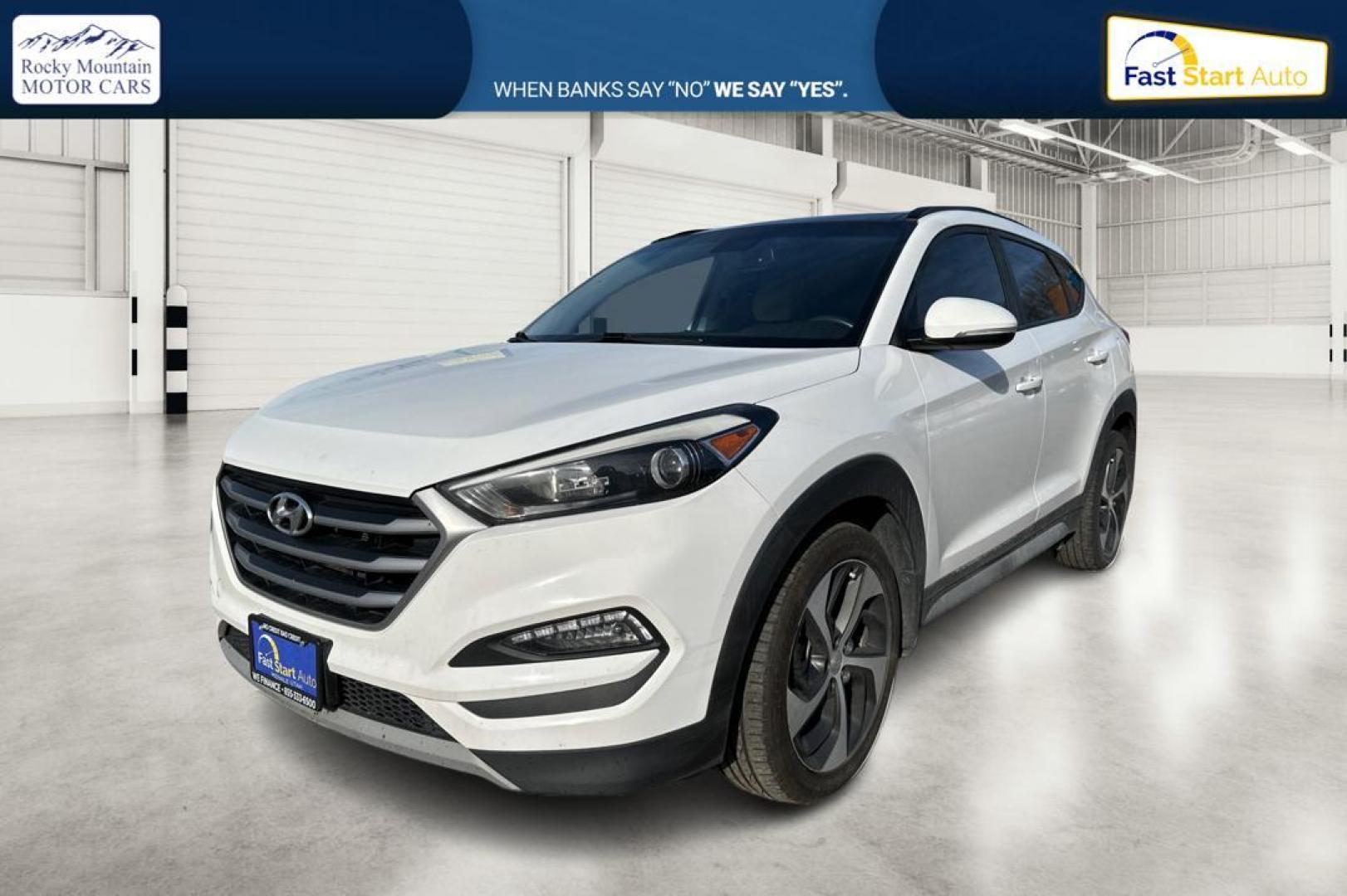 2017 White Hyundai Tucson Eco (KM8J33A21HU) with an 1.6L L4 DOHC 16V engine, 7A transmission, located at 344 S Washington Blvd, Ogden, UT, 84404, (801) 399-1799, 41.255482, -111.970848 - Photo#8