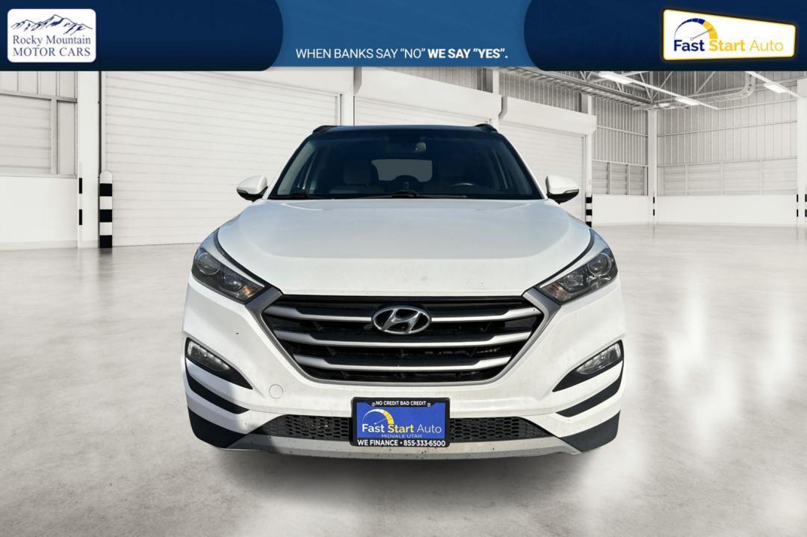 2017 White Hyundai Tucson Eco (KM8J33A21HU) with an 1.6L L4 DOHC 16V engine, 7A transmission, located at 344 S Washington Blvd, Ogden, UT, 84404, (801) 399-1799, 41.255482, -111.970848 - Photo#9