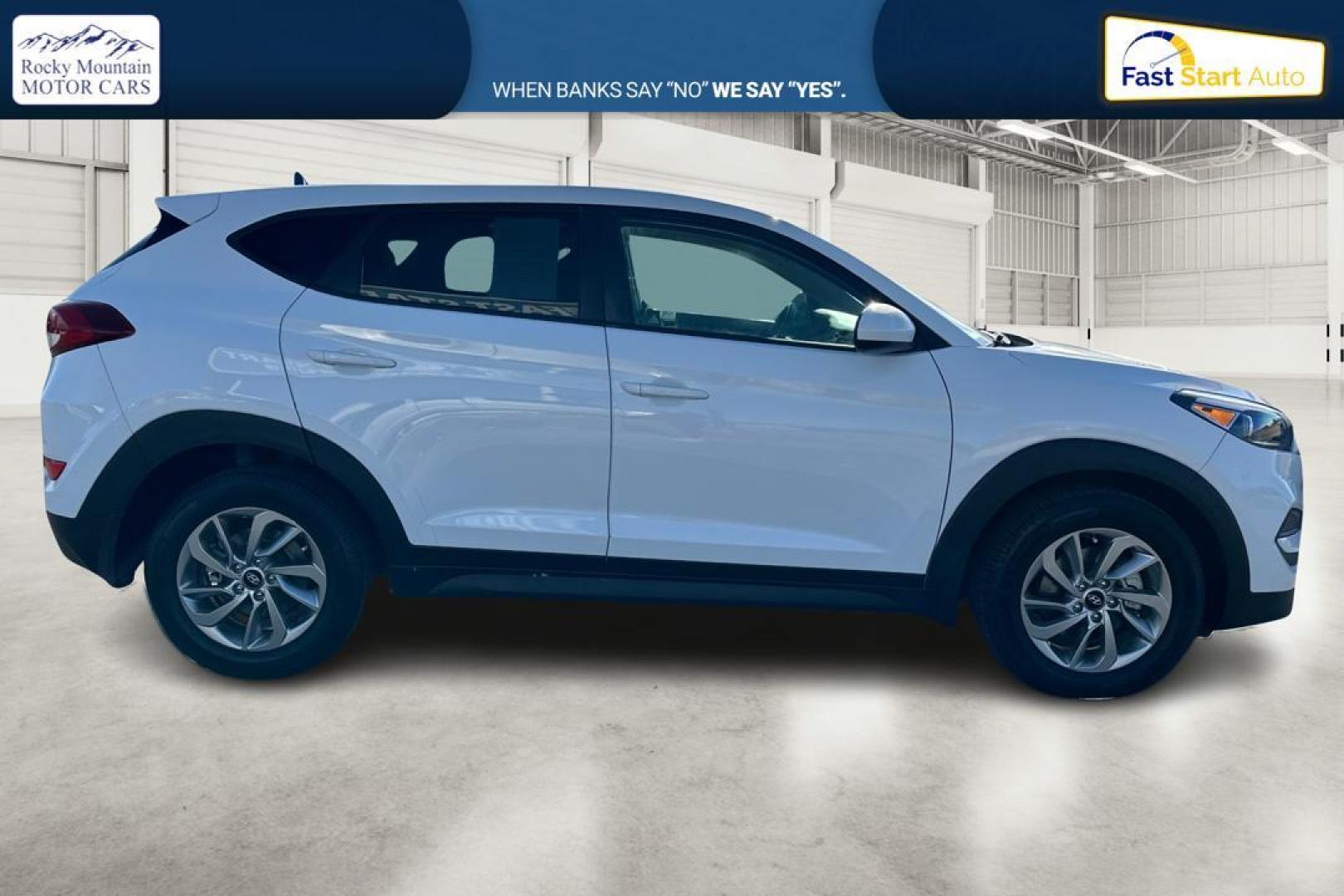 2017 White Hyundai Tucson SE (KM8J23A42HU) with an 2.0L L4 DOHC 16V engine, 6A transmission, located at 7755 State Street, Midvale, UT, 84047, (801) 753-9063, 40.610329, -111.892159 - Photo#1