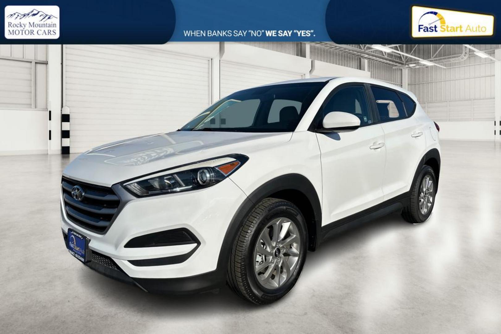 2017 White Hyundai Tucson SE (KM8J23A42HU) with an 2.0L L4 DOHC 16V engine, 6A transmission, located at 7755 State Street, Midvale, UT, 84047, (801) 753-9063, 40.610329, -111.892159 - Photo#8