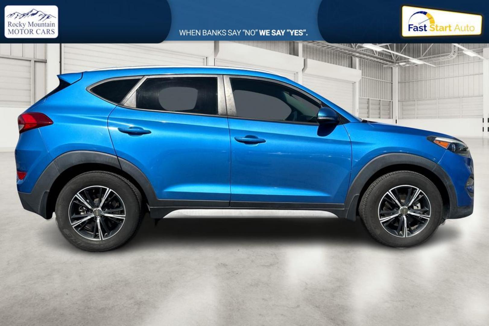 2017 Blue Hyundai Tucson Eco (KM8J33A26HU) with an 1.6L L4 DOHC 16V engine, 7A transmission, located at 7755 State Street, Midvale, UT, 84047, (801) 753-9063, 40.610329, -111.892159 - Photo#1