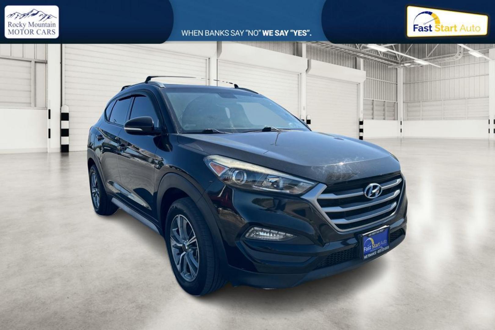 2017 Black Hyundai Tucson SE w/Preferred Package (KM8J33A41HU) with an 2.0L L4 DOHC 16V engine, 6A transmission, located at 7755 State Street, Midvale, UT, 84047, (801) 753-9063, 40.610329, -111.892159 - Photo#0