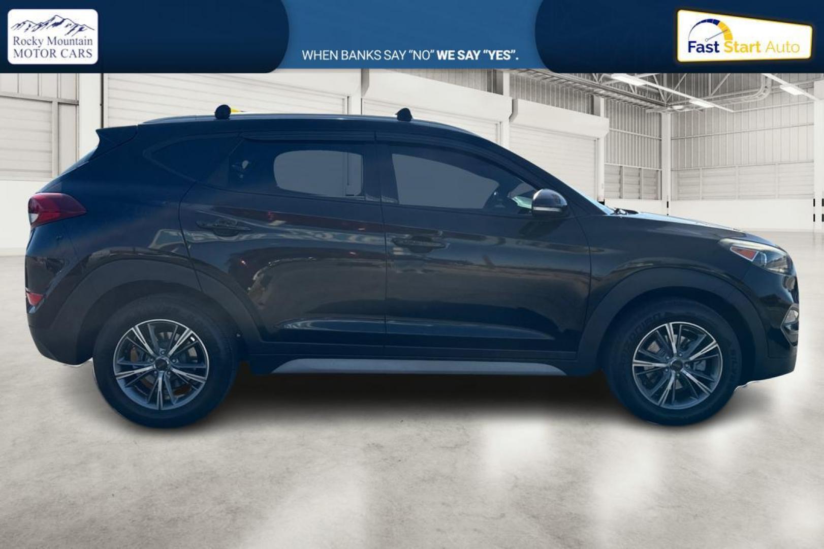 2017 Black Hyundai Tucson SE w/Preferred Package (KM8J33A41HU) with an 2.0L L4 DOHC 16V engine, 6A transmission, located at 7755 State Street, Midvale, UT, 84047, (801) 753-9063, 40.610329, -111.892159 - Photo#1