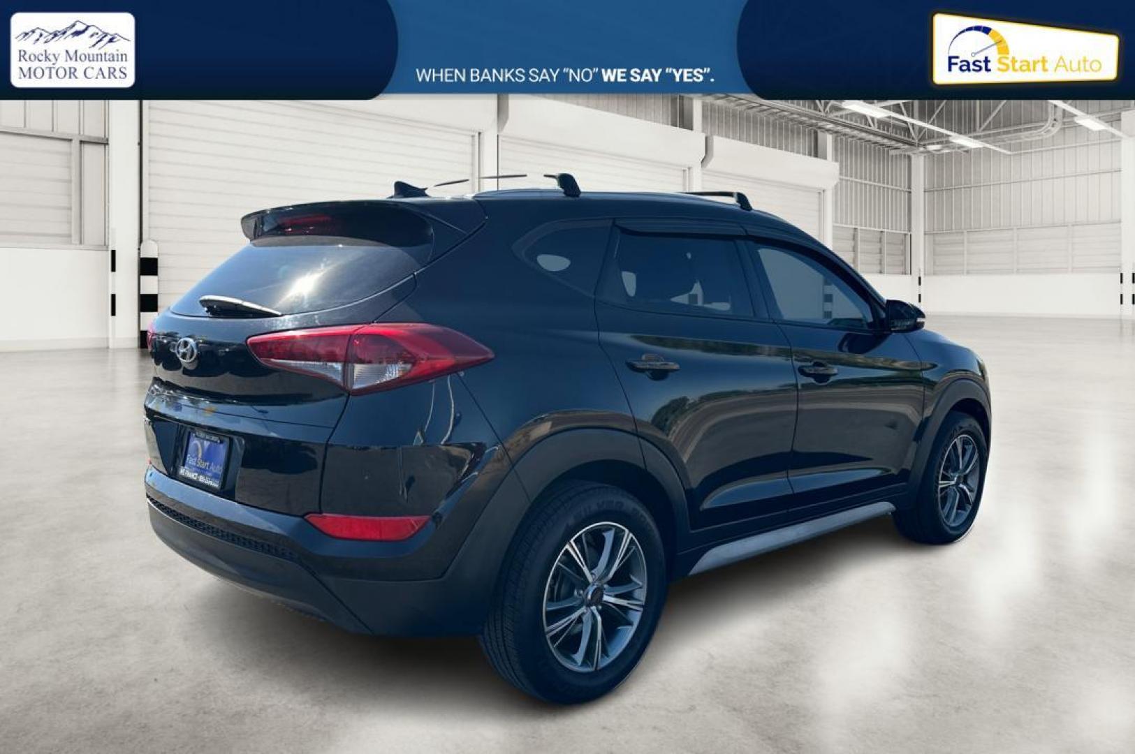 2017 Black Hyundai Tucson SE w/Preferred Package (KM8J33A41HU) with an 2.0L L4 DOHC 16V engine, 6A transmission, located at 7755 State Street, Midvale, UT, 84047, (801) 753-9063, 40.610329, -111.892159 - Photo#2