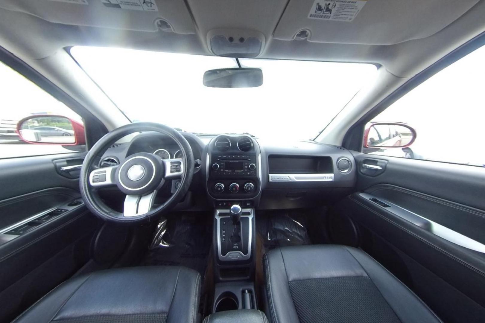 2017 Red Jeep Compass Latitude FWD (1C4NJCEB3HD) with an 2.4L L4 DOHC 16V engine, CVT transmission, located at 7755 State Street, Midvale, UT, 84047, (801) 753-9063, 40.610329, -111.892159 - Photo#13