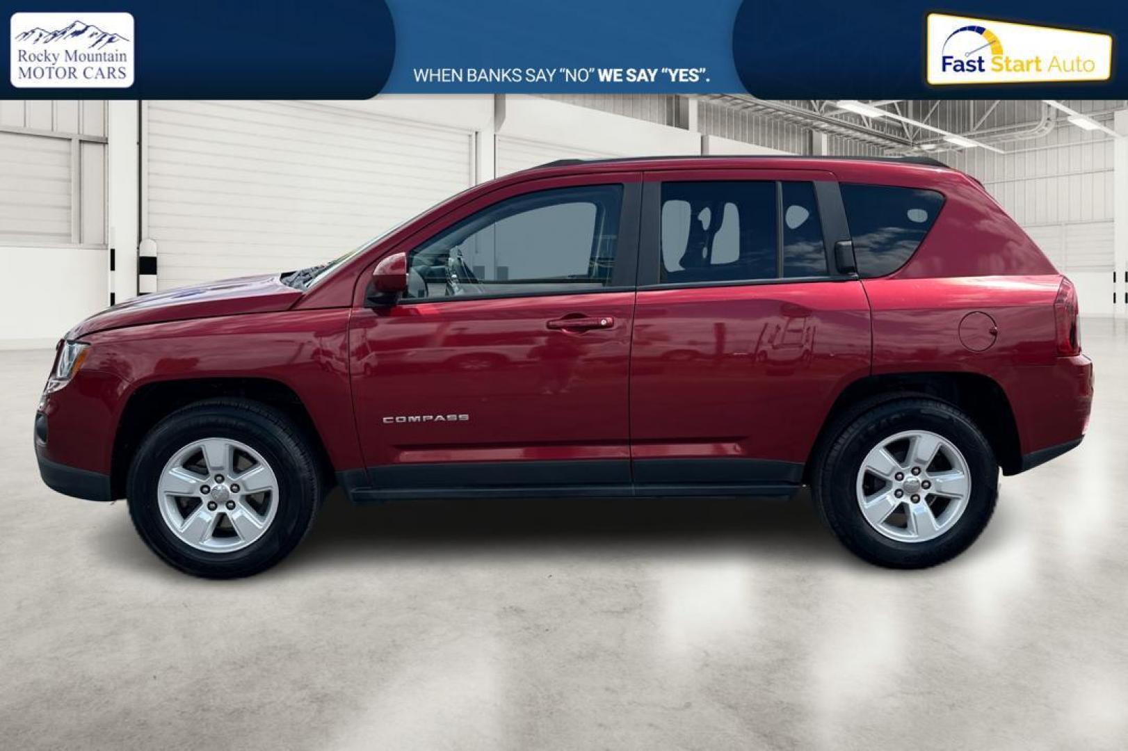 2017 Red Jeep Compass Latitude FWD (1C4NJCEB3HD) with an 2.4L L4 DOHC 16V engine, CVT transmission, located at 7755 State Street, Midvale, UT, 84047, (801) 753-9063, 40.610329, -111.892159 - Photo#5