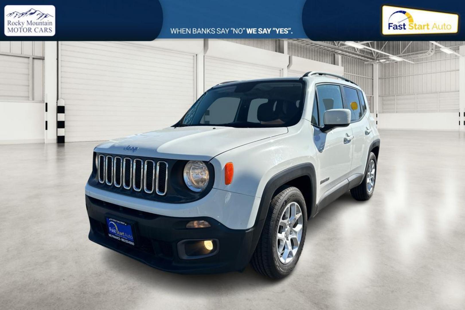 2017 White Jeep Renegade Latitude FWD (ZACCJABBXHP) with an 2.4L L4 DOHC 16V engine, 6M transmission, located at 344 S Washington Blvd, Ogden, UT, 84404, (801) 399-1799, 41.255482, -111.970848 - Photo#8