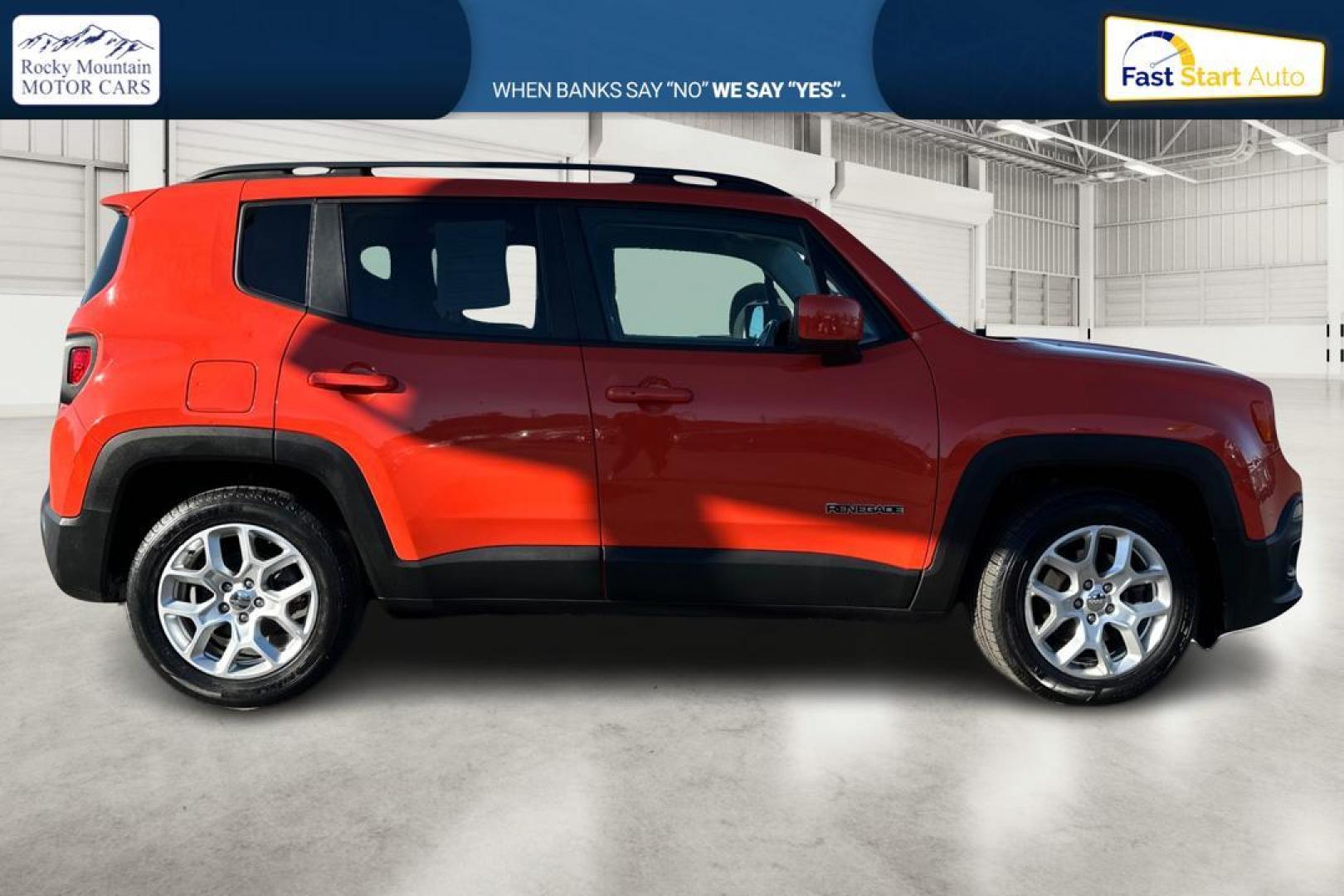 2017 Orange Jeep Renegade Latitude FWD (ZACCJABB6HP) with an 2.4L L4 DOHC 16V engine, 6M transmission, located at 7755 State Street, Midvale, UT, 84047, (801) 753-9063, 40.610329, -111.892159 - Photo#1