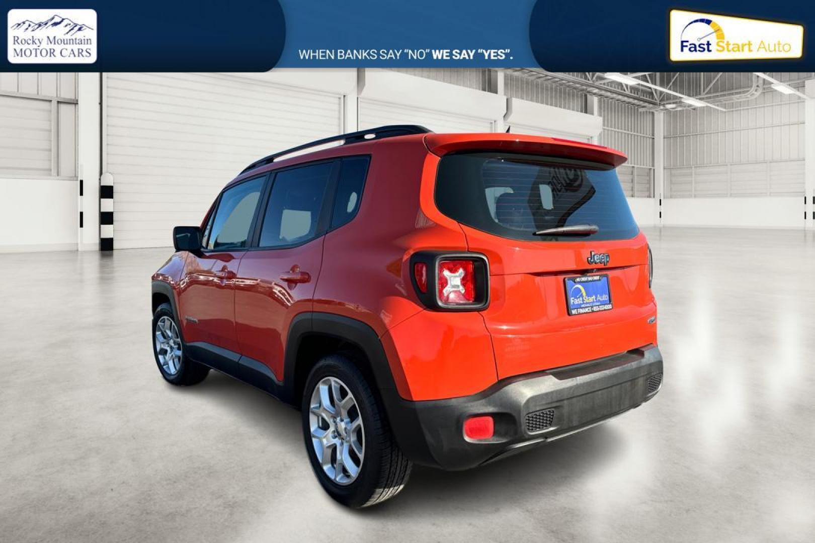 2017 Orange Jeep Renegade Latitude FWD (ZACCJABB6HP) with an 2.4L L4 DOHC 16V engine, 6M transmission, located at 7755 State Street, Midvale, UT, 84047, (801) 753-9063, 40.610329, -111.892159 - Photo#5