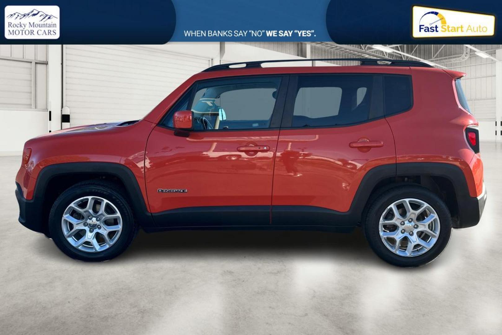 2017 Orange Jeep Renegade Latitude FWD (ZACCJABB6HP) with an 2.4L L4 DOHC 16V engine, 6M transmission, located at 7755 State Street, Midvale, UT, 84047, (801) 753-9063, 40.610329, -111.892159 - Photo#6