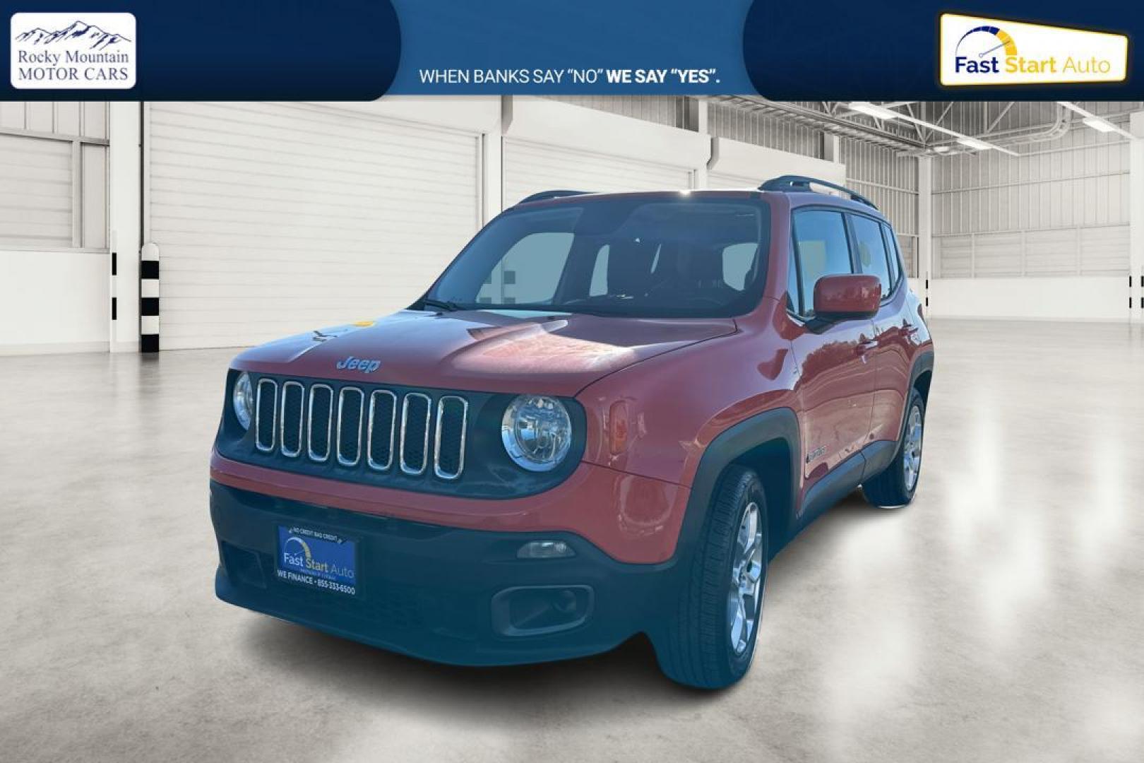 2017 Orange Jeep Renegade Latitude FWD (ZACCJABB6HP) with an 2.4L L4 DOHC 16V engine, 6M transmission, located at 7755 State Street, Midvale, UT, 84047, (801) 753-9063, 40.610329, -111.892159 - Photo#8