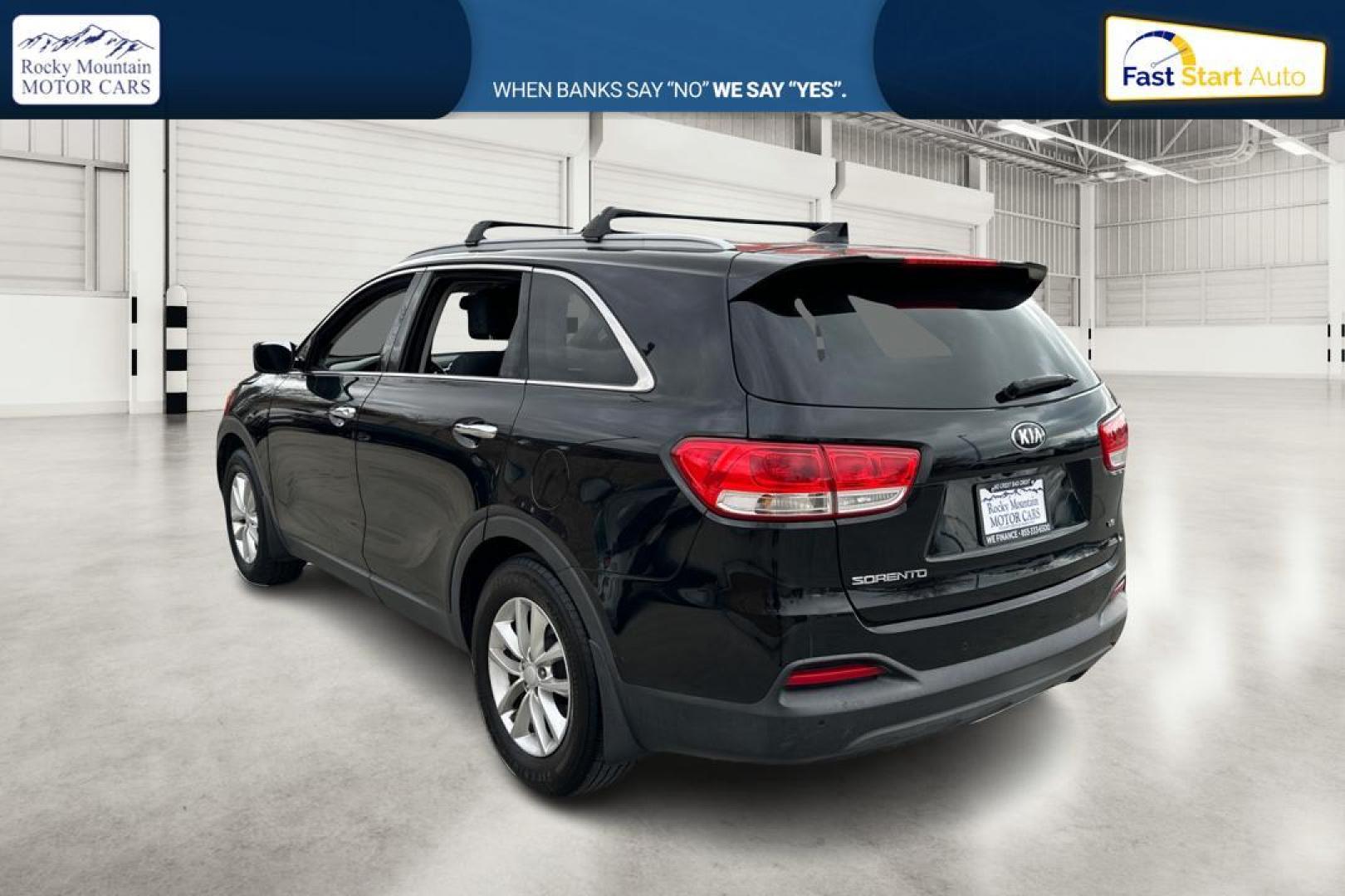 2017 Black Kia Sorento LX V6 2WD (5XYPG4A54HG) with an 3.3L V6 DOHC 24V engine, 6A transmission, located at 767 S State Road, Pleasant Grove, UT, 84062, (801) 785-1058, 40.354839, -111.736687 - Photo#5