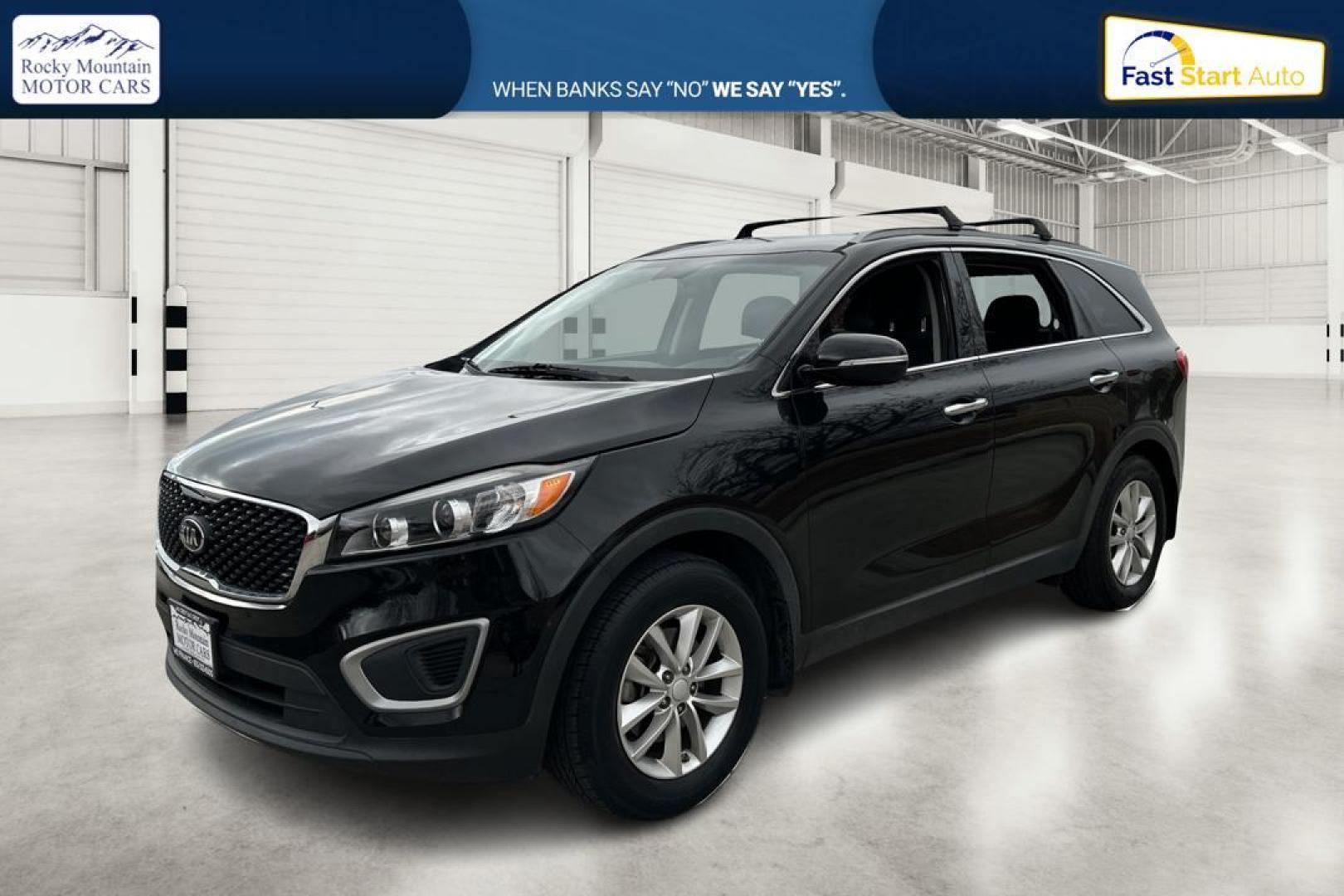 2017 Black Kia Sorento LX V6 2WD (5XYPG4A54HG) with an 3.3L V6 DOHC 24V engine, 6A transmission, located at 767 S State Road, Pleasant Grove, UT, 84062, (801) 785-1058, 40.354839, -111.736687 - Photo#8