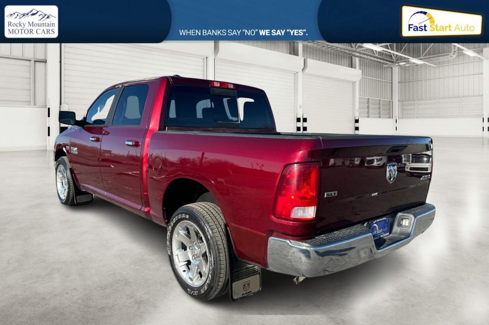 2017 Red RAM 1500 SLT Crew Cab SWB 4WD (1C6RR7LT2HS) with an 5.7L V8 OHV 16V engine, 8A transmission, located at 7755 State Street, Midvale, UT, 84047, (801) 753-9063, 40.610329, -111.892159 - Photo#5