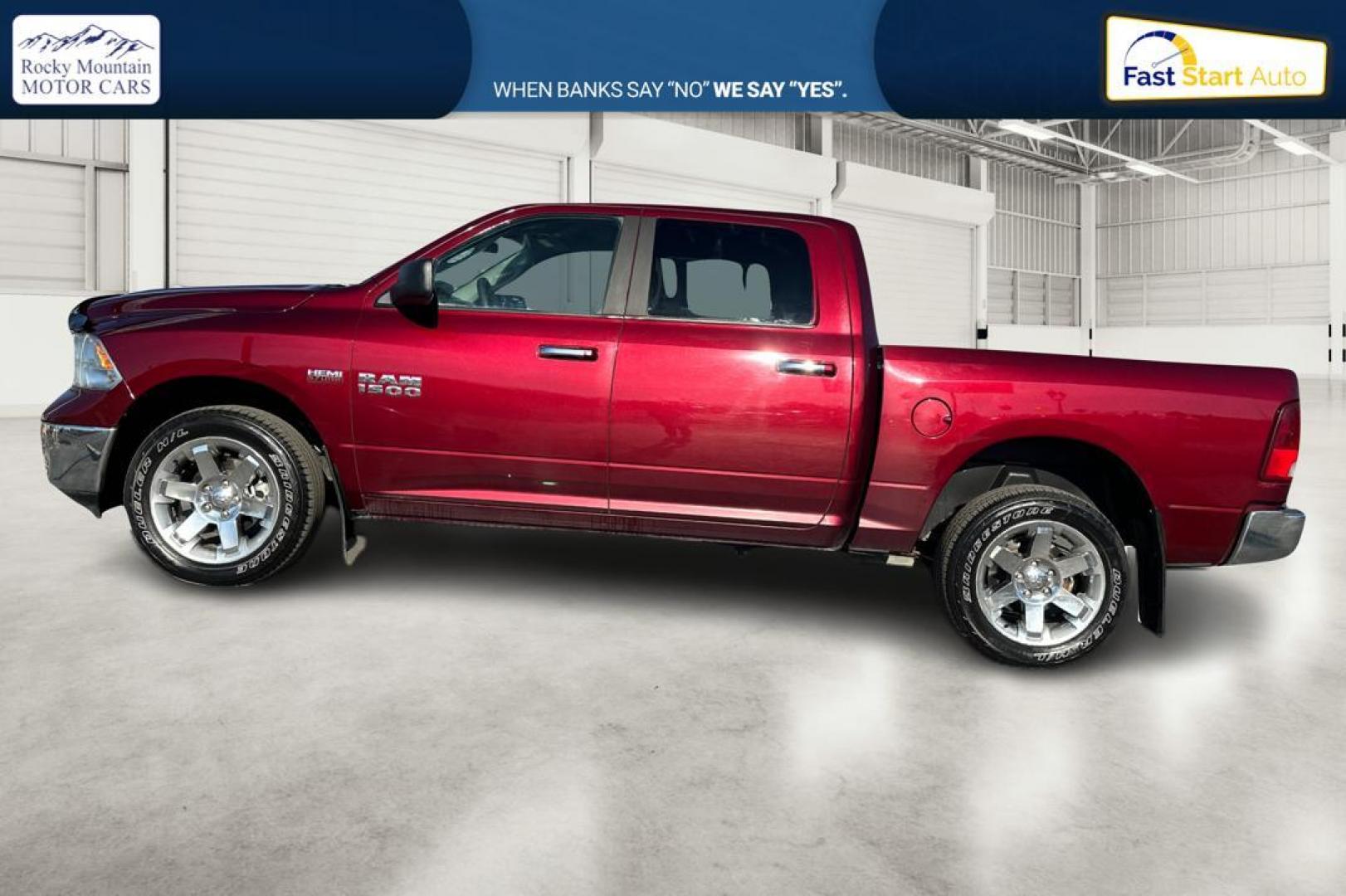 2017 Red RAM 1500 SLT Crew Cab SWB 4WD (1C6RR7LT2HS) with an 5.7L V8 OHV 16V engine, 8A transmission, located at 7755 State Street, Midvale, UT, 84047, (801) 753-9063, 40.610329, -111.892159 - Photo#6