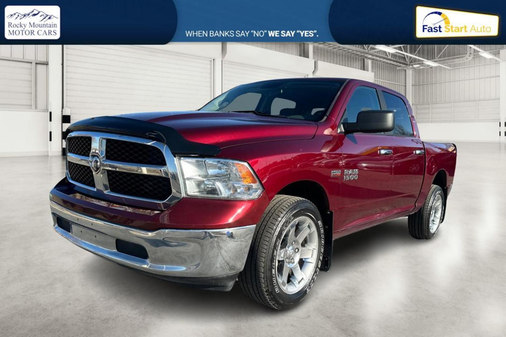 2017 Red RAM 1500 SLT Crew Cab SWB 4WD (1C6RR7LT2HS) with an 5.7L V8 OHV 16V engine, 8A transmission, located at 7755 State Street, Midvale, UT, 84047, (801) 753-9063, 40.610329, -111.892159 - Photo#8