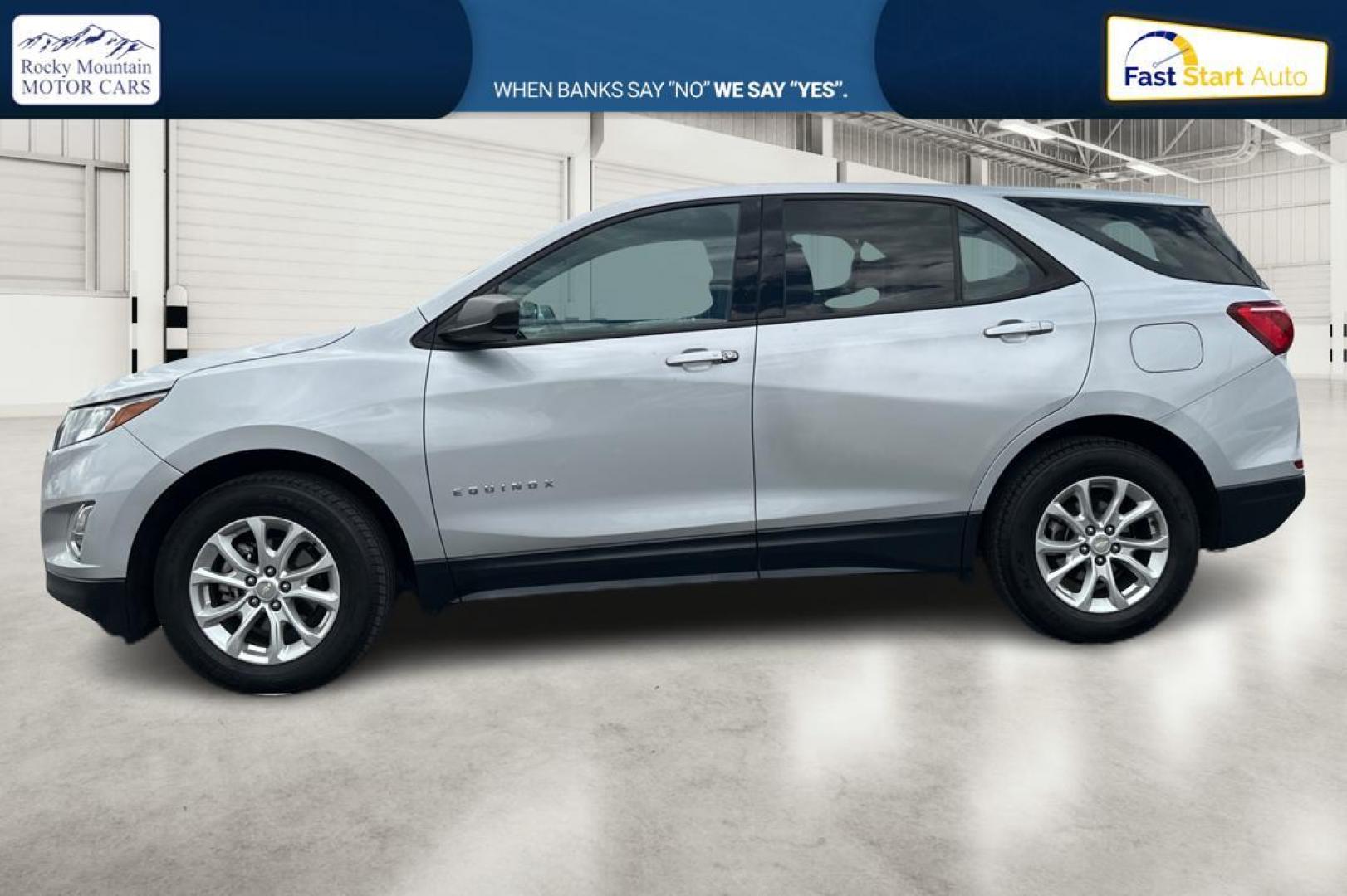 2018 Silver Chevrolet Equinox LS 2WD (2GNAXHEV2J6) with an 1.5L L4 DIR DOHC 16V TURBO engine, 6A transmission, located at 7755 State Street, Midvale, UT, 84047, (801) 753-9063, 40.610329, -111.892159 - Photo#5