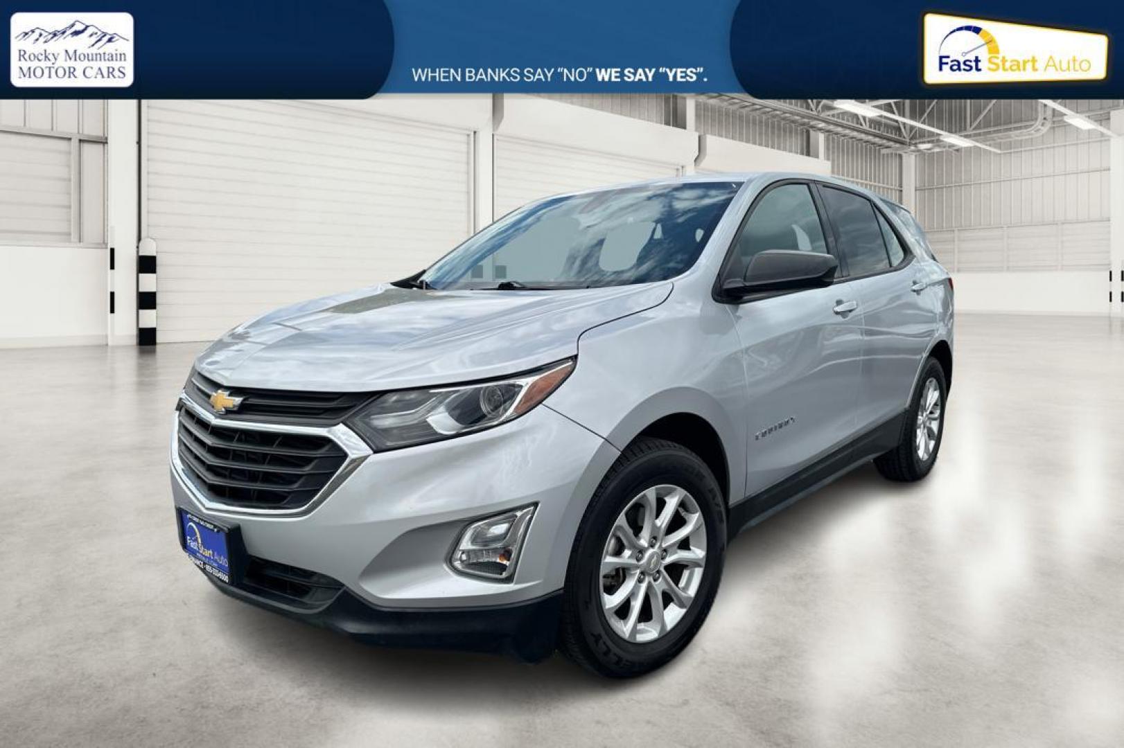 2018 Silver Chevrolet Equinox LS 2WD (2GNAXHEV2J6) with an 1.5L L4 DIR DOHC 16V TURBO engine, 6A transmission, located at 7755 State Street, Midvale, UT, 84047, (801) 753-9063, 40.610329, -111.892159 - Photo#6