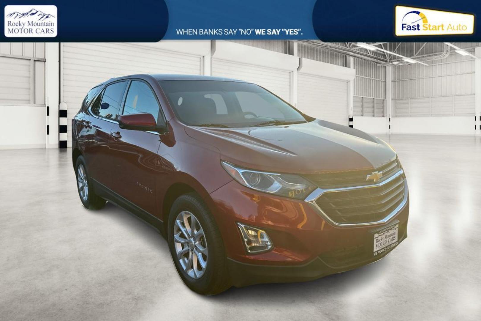 2018 Red Chevrolet Equinox LT 2WD (3GNAXJEV4JS) with an 1.5L L4 DIR DOHC 16V TURBO engine, 6A transmission, located at 344 S Washington Blvd, Ogden, UT, 84404, (801) 399-1799, 41.255482, -111.970848 - Photo#0