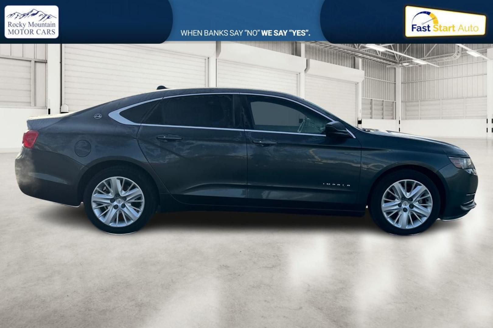 2018 Gray Chevrolet Impala LS Fleet (2G11X5S32J9) with an 3.6L V6 DOHC 24VV FFV engine, 6A transmission, located at 7755 State Street, Midvale, UT, 84047, (801) 753-9063, 40.610329, -111.892159 - Photo#1