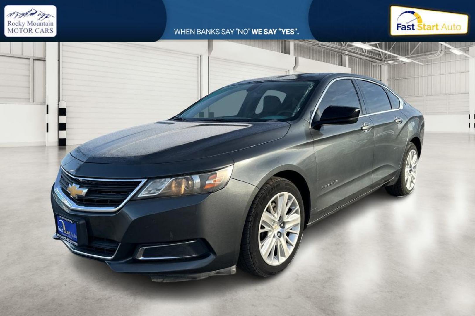 2018 Gray Chevrolet Impala LS Fleet (2G11X5S32J9) with an 3.6L V6 DOHC 24VV FFV engine, 6A transmission, located at 7755 State Street, Midvale, UT, 84047, (801) 753-9063, 40.610329, -111.892159 - Photo#8