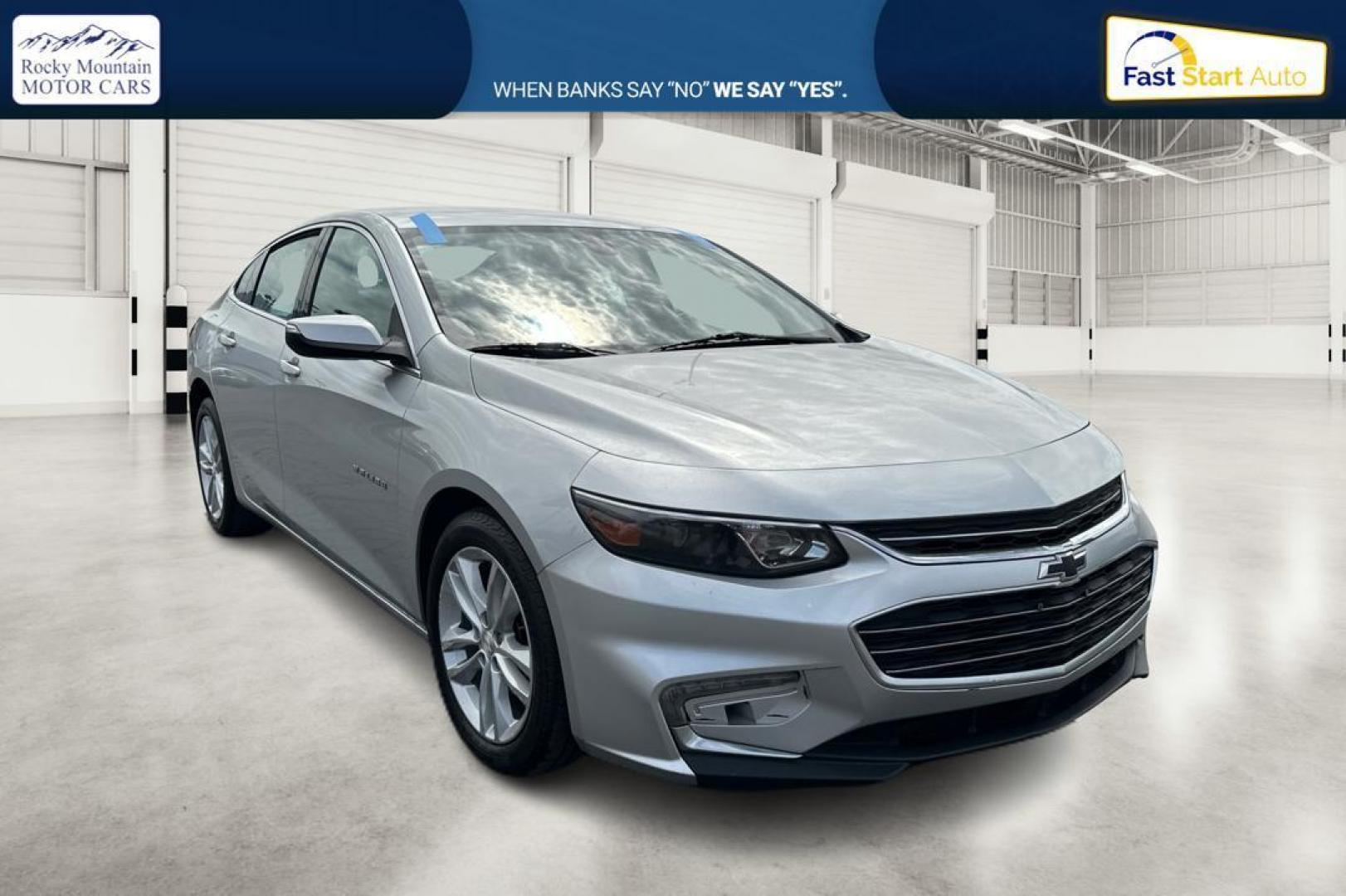 2018 Silver Chevrolet Malibu LT (1G1ZD5ST3JF) with an 1.5L L4 DOHC 16V engine, 6A transmission, located at 767 S State Road, Pleasant Grove, UT, 84062, (801) 785-1058, 40.354839, -111.736687 - Photo#0