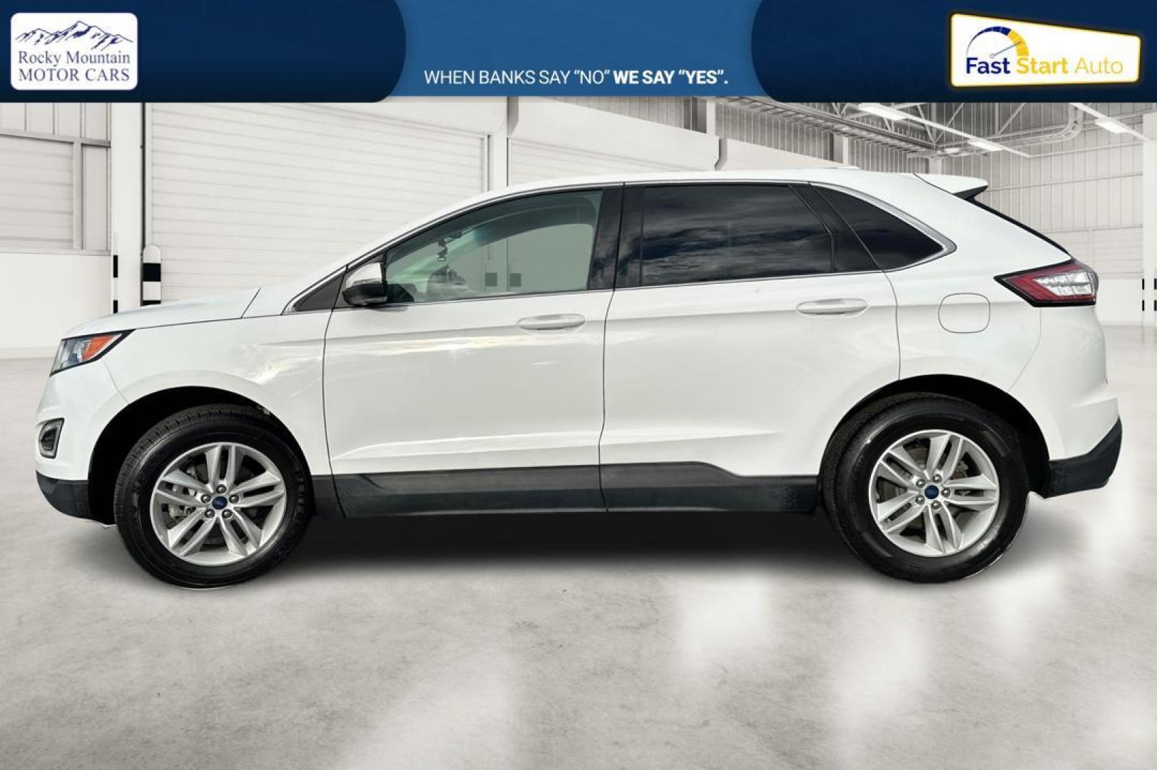 2018 White Ford Edge SEL FWD (2FMPK3J94JB) with an 2.0L L4 DOHC 16V engine, 6A transmission, located at 767 S State Road, Pleasant Grove, UT, 84062, (801) 785-1058, 40.354839, -111.736687 - Photo#6