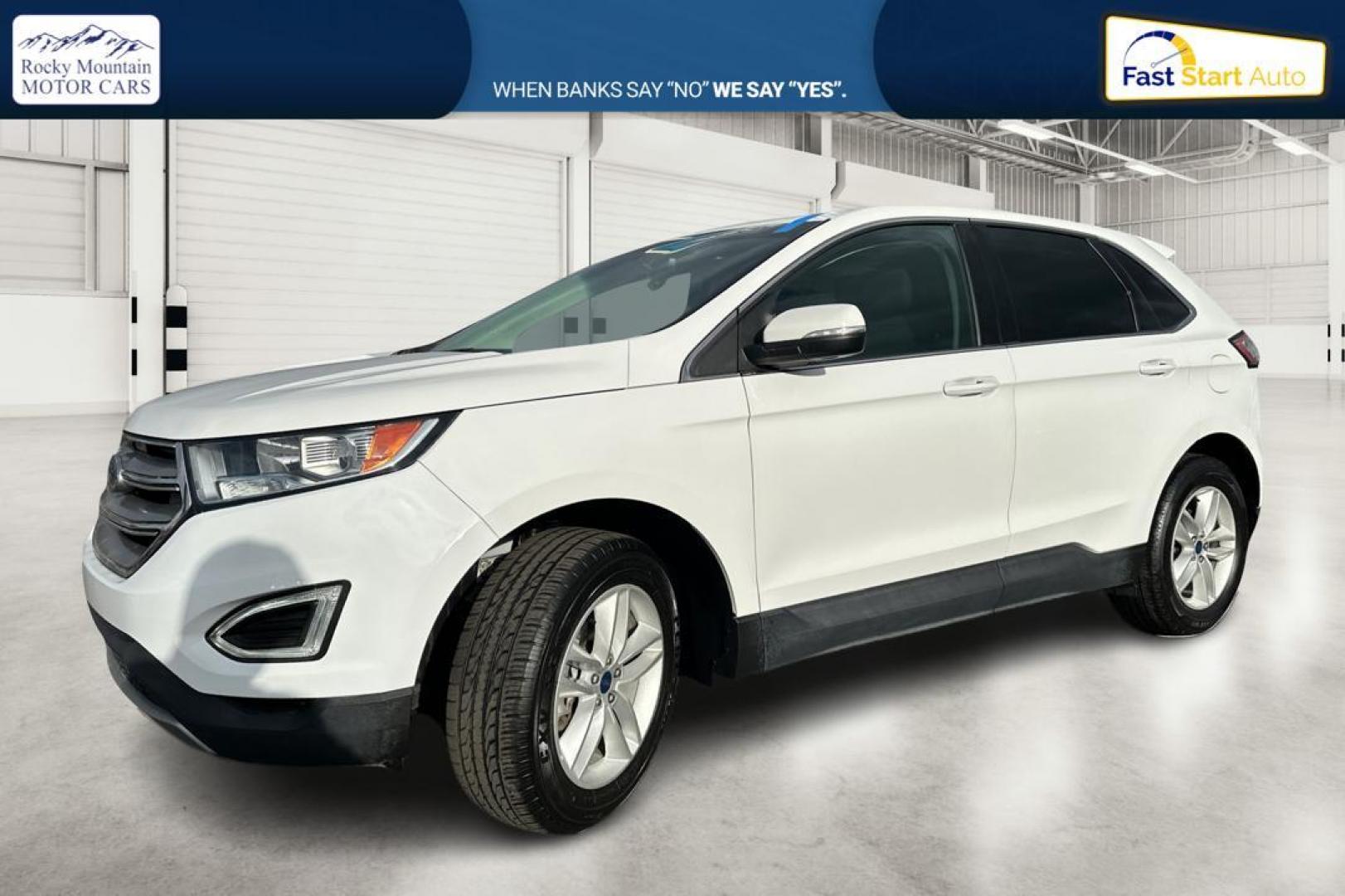 2018 White Ford Edge SEL FWD (2FMPK3J94JB) with an 2.0L L4 DOHC 16V engine, 6A transmission, located at 767 S State Road, Pleasant Grove, UT, 84062, (801) 785-1058, 40.354839, -111.736687 - Photo#8