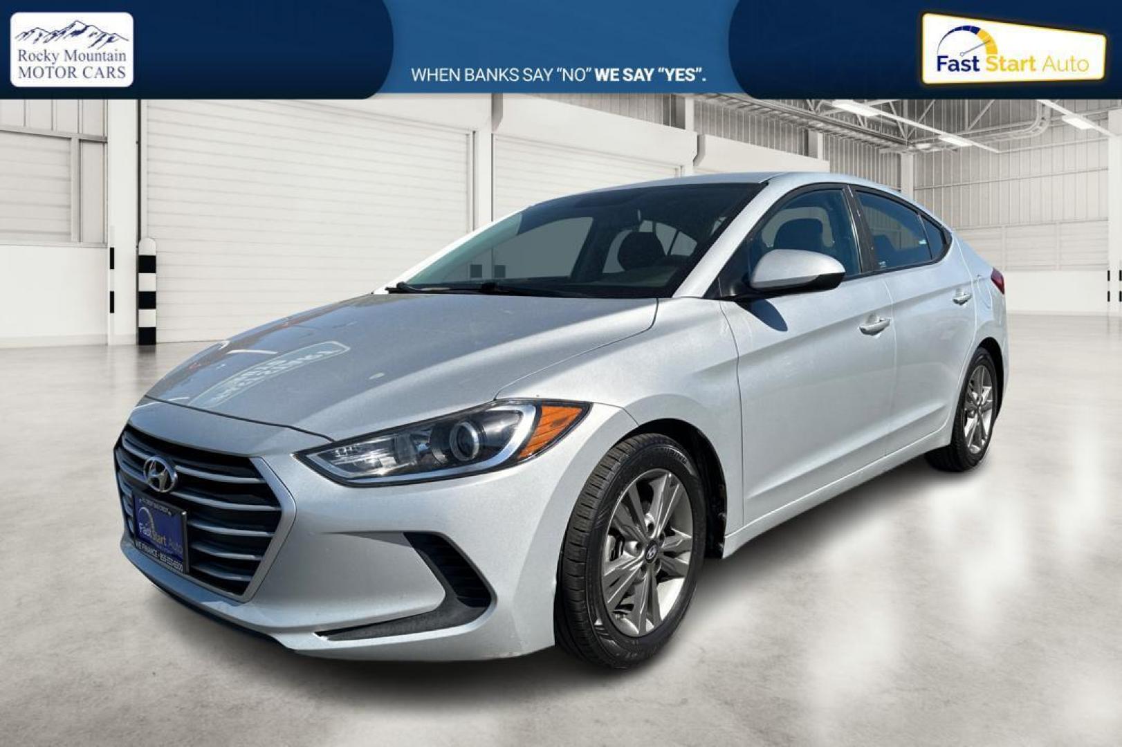 2018 Silver Hyundai Elantra Limited (5NPD84LF3JH) with an 1.8L L4 DOHC 16V engine, 6A transmission, located at 7755 State Street, Midvale, UT, 84047, (801) 753-9063, 40.610329, -111.892159 - Photo#6